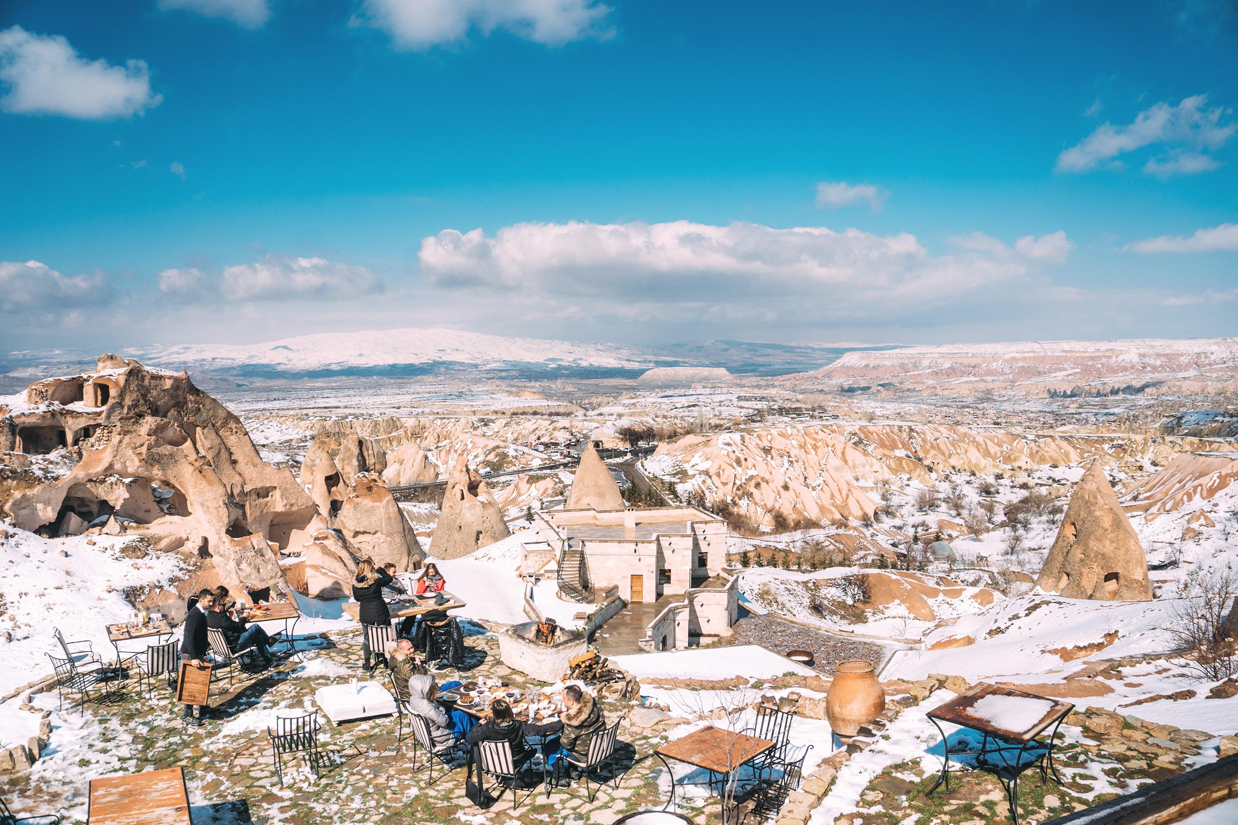 Millstone Cave Suites Hotel Üchisar Bagian luar foto